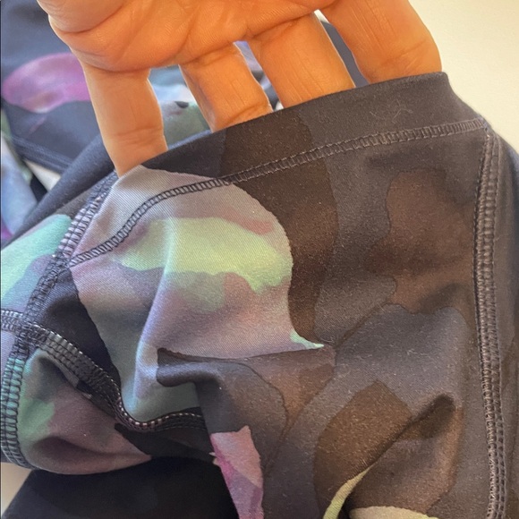 All in Motion Navy and Lavender Floral Leggings - Picture 4 of 5